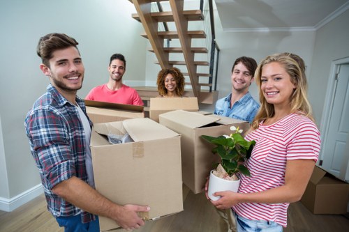 Local Leamouth moving team planning a residential relocation and storage solution