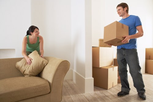 Household and business items prepared for a Leamouth Storage estimate